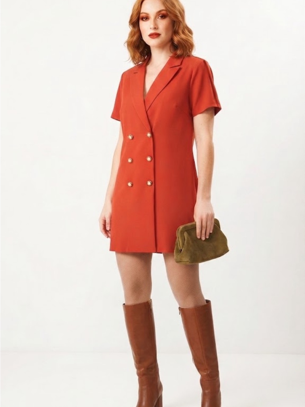 BNWT Orange Entro Blazer Dress